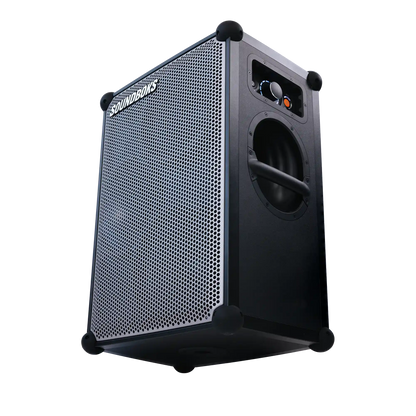 The Soundboks 4 angled from below